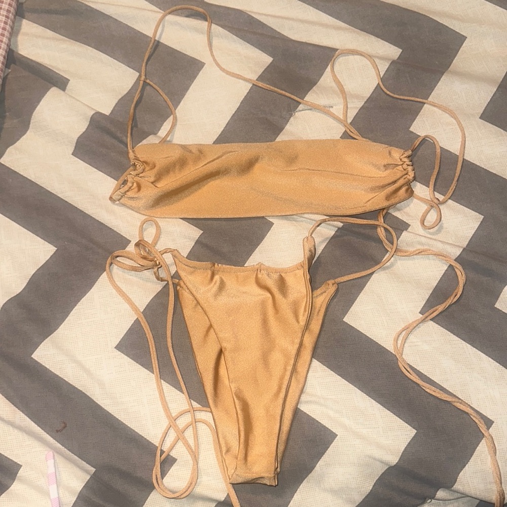 Gold Bikini - image 1